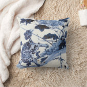 ヴィンテージ日本のライオンと牡丹 クッション (ブランケット)