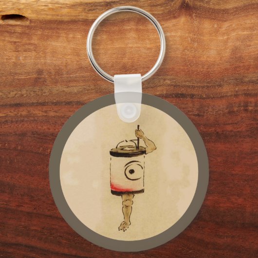 ヴィンテージ日本のランタン幽霊妖怪 キーホルダー (正面)