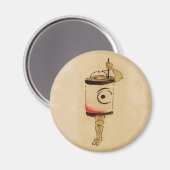 ヴィンテージ日本のランタン幽霊妖怪 マグネット (正面/裏面)