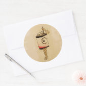 ヴィンテージ日本のランタン幽霊 ラウンドシール (封筒)