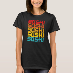 ヴィンテージ日本のレトロ寿司 Tシャツ
