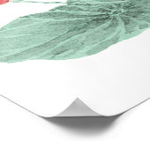 ヴィンテージ日本のロータスプリント ポスター (角)