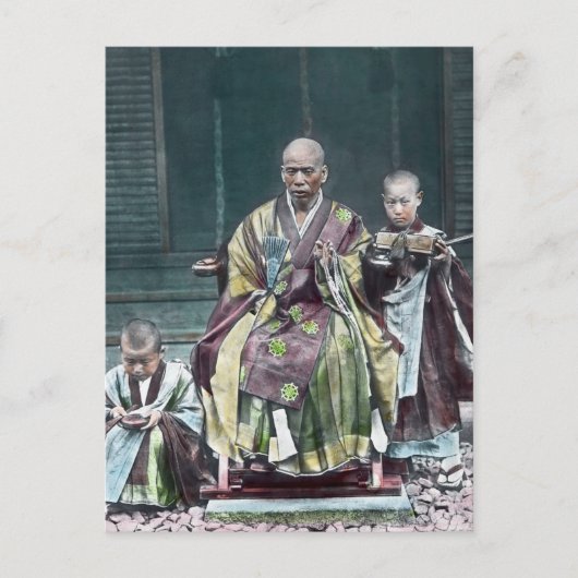 ヴィンテージ日本の僧侶ジャパン僧 ポストカード (正面)