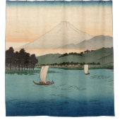 ヴィンテージ日本の吹賀4 – 浮世絵 シャワーカーテン (正面)