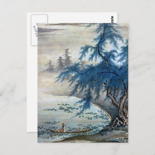 ヴィンテージ日本の周魔王州がロツスの鑑賞を行う ポストカード (正面/裏面)