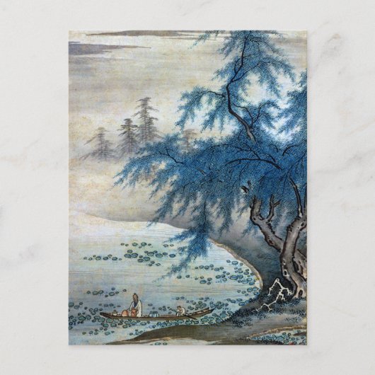 ヴィンテージ日本の周魔王州がロツスの鑑賞を行う ポストカード (正面)