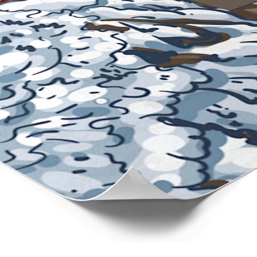 ヴィンテージ日本の図解入りの、写真付きの ポスター (角)