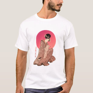 ヴィンテージ日本の女読性の手紙 Tシャツ