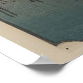 ヴィンテージ日本の尾州名古屋新家美術 ポスター (角)