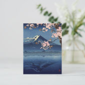 ヴィンテージ日本の川口湖1936土屋興一 ポストカード (スタンド正面)