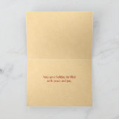 ヴィンテージ日本の広重クリスマスカード シーズンカード (内部)