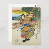 ヴィンテージ日本の戦士の江戸時代 ポストカード (正面/裏面)