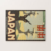 ヴィンテージ日本の旅行ポスター ジグソーパズル (横)