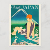 ヴィンテージ日本の旅行ポスター ポストカード (正面)