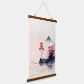 ヴィンテージ日本の景観美術 吊り下げ型タペストリー (傾斜あり)