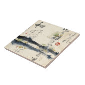 ヴィンテージ日本の書道アート (11) タイル (側面)