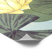 ヴィンテージ日本の木版白蓮花 ポスター (角)