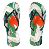 ヴィンテージ日本の桜及びアカツル ビーチサンダル (ソール)