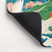 ヴィンテージ日本の桜及びアカツル マウスパッド (コーナー)