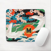 ヴィンテージ日本の桜及びアカツル マウスパッド (マウス)