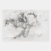 ヴィンテージ日本の水彩 ラッピングペーパーシート (正面2)