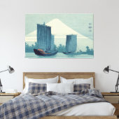 ヴィンテージ日本の浮世絵が浮かぶ世界 キャンバスプリント (インサイチュ (寝室))