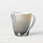 ヴィンテージ日本の浮世絵の波素晴らしは カフェラテマグ (右アングル)