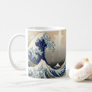 ヴィンテージ日本の浮世絵の波素晴らしは コーヒーマグカップ