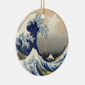 ヴィンテージ日本の浮世絵の波素晴らしは セラミックオーナメント (右)