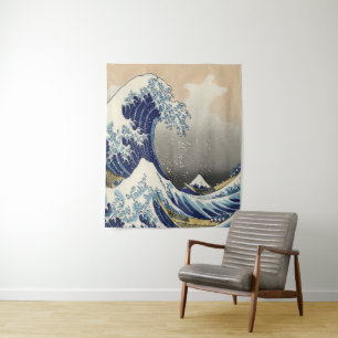 ヴィンテージ日本の浮世絵の波素晴らしは タペストリー