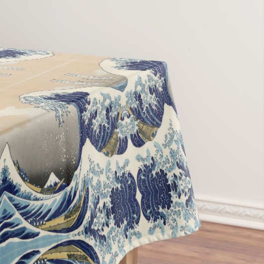 ヴィンテージ日本の浮世絵の波素晴らしは テーブルクロス (インサイチュ)