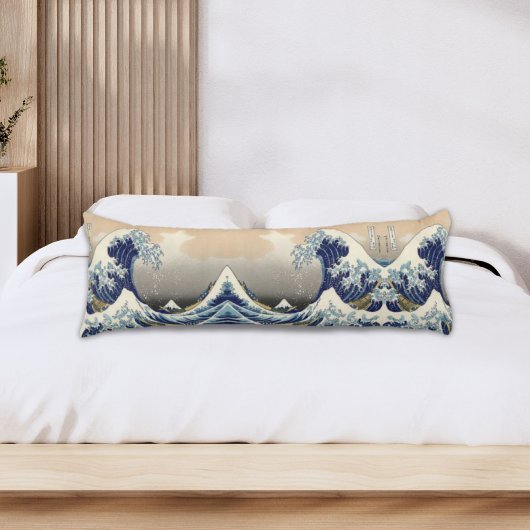 ヴィンテージ日本の浮世絵の波素晴らしは ボディピロー