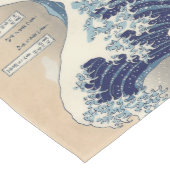ヴィンテージ日本の浮世絵の波素晴らしは ミディアムテーブルランナー (コーナー)