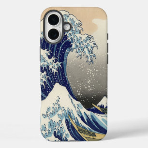 ヴィンテージ日本の浮世絵ザ・ウェ素晴らしーブ iPhone 16 PLUSケース
