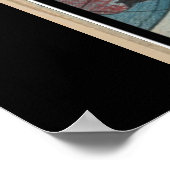 ヴィンテージ日本の浮世絵レディーマウンテンシーン ポスター (角)