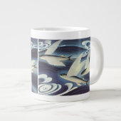 ヴィンテージ日本の海 ジャンボコーヒーマグカップ (正面右)