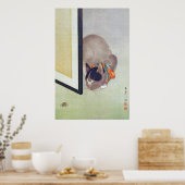 ヴィンテージ日本の猫スパイダーポスタープリント ポスター (キッチン)