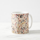 ヴィンテージ日本の猫(歌川国芳) コーヒーマグカップ (正面右)