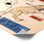 ヴィンテージ日本の猫(歌川国芳) ポスター (角)