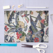 ヴィンテージ日本の着物織り（備型） 薄葉紙 (クラフト)