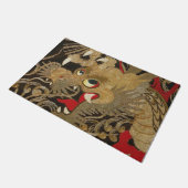ヴィンテージ日本の竜 ドアマット (アングル)