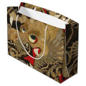 ヴィンテージ日本の竜 ラージペーパーバッグ (裏面アングル)