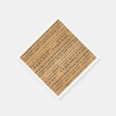 ヴィンテージ日本の紙プリント スタンダードカクテルナプキン (角)