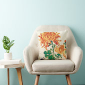 ヴィンテージ日本の絵画の菊 クッション (椅子)