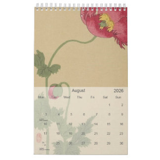 ヴィンテージ日本の絵葉書2026 カレンダー