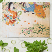 ヴィンテージ日本の織物 キッチンタオル (折り畳み)