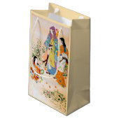 ヴィンテージ日本の織物 スモールペーパーバッグ (裏面アングル)