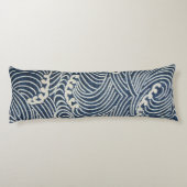 ヴィンテージ日本の織物、波模様 ボディピロー (裏面)