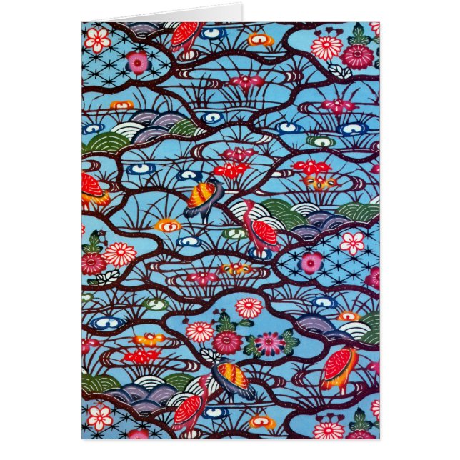 ヴィンテージ日本の織（紅型） (正面)