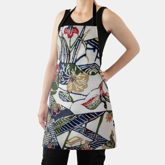 ヴィンテージ日本の織（紅型） エプロン (インサイチュ)